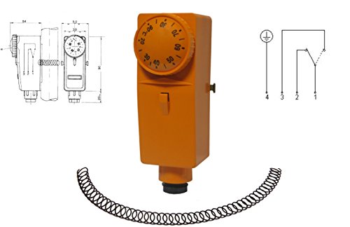 Termostato M-THERM CT-1 20-90 °C con escala exterior.