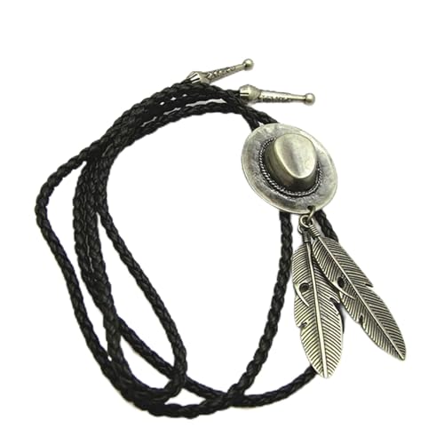Collier en cuir fait à la main avec triangle de corde pour le quotidien style Ouest