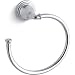 KOHLER Devonshire Bathroom Towel Ring Hand Towel Holder, Polished Chrome, K-10557-CP