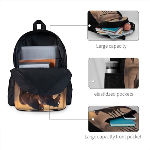 Two Horses Large Capacity Travel Backpack - Polyester Backpack,Multi-Functional Storage Bag4