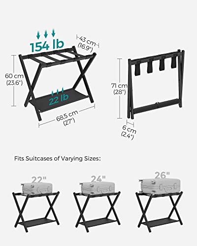 Songmics URLR003B01 Luggage Rack For Guest Room thumb #6