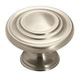 Amerock BP1586G10 Inspirations Three Ring Knob, Satin Nickel, 1-3/8-Inch Diameter
