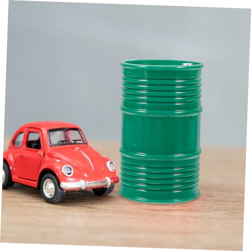 Toyvian Decoração de plástico para carro de escalada play veredity tambor de óleo metálico enfeites