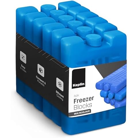 KEPLIN 6 Pack Reusable Ice Blocks Cover