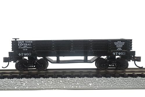 Gondola New York Central Spur N wagon tombereau en bois pour modélisme ferroviaire rétro