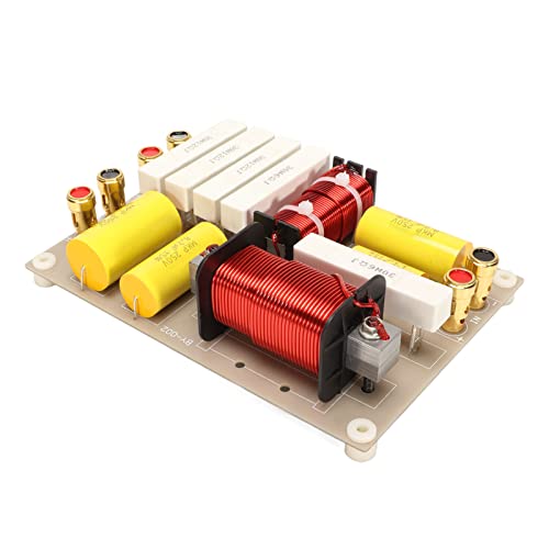 2 Way Crossover Filters Frequency Divider, Audio Frequency Divider Speaker Crossover Filters 800W HiFi Speaker Frequency Divider Suitable for Professional Stage Speakers