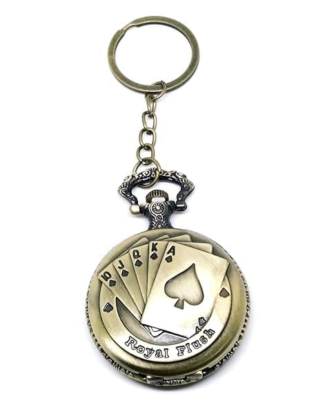 Premium Pocket Watch Metal Keychain | Clock 5 Retro Vintage for Gifting with Key Ring (pack of one)-image-15