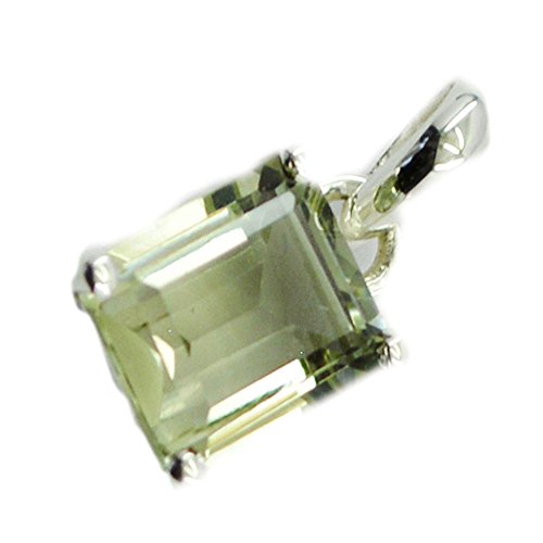 Pendentif améthyste verte argent sterling véritable de naissance astrologie