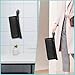 SITHON Travel Carrying Case for Dyson Airwrap Styler/Shark Speedstyle Flexstyle, PU Leather Water Resistant Storage Organizer Bag with Pocket for Dyson Supersonic Hair Dryer (Bag Only) (Black)