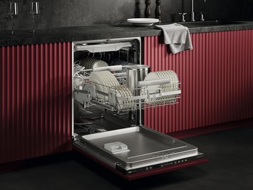 Vollintegrierter AEG 9000 XXL Geschirrspüler, 60cm, smarte WiFi Spülmaschine mit Hebefunktion, vielseitige Körbe, 5cm mehr Innenraum, flüsterleise 36 dB, A-10%, TimeOnFloor, Push2Open, GI9700X4PC