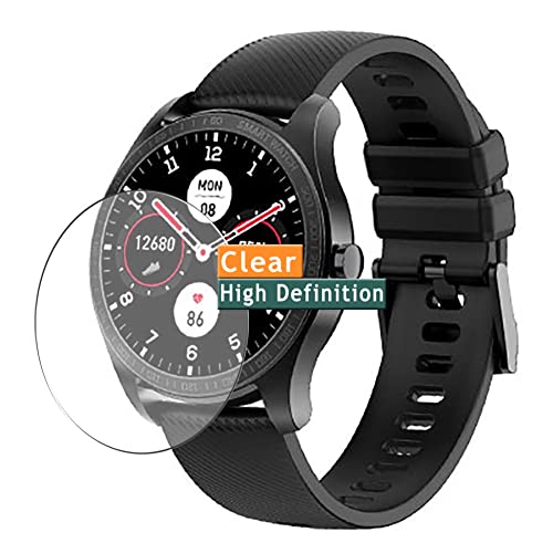 Vaxson 3-Pack Screen Protector, compatible with king wear KingWear KW11 Smartwatch smart watch TPU Film Protectors Sticker [ Not Tempered Glass ]