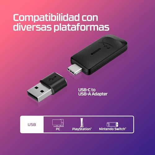 Auriculares gaming HyperX Cloud III Wireless para jugar sin cables ni cortes de audio en PS5 5