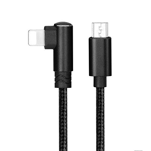 Behorse Micro USB to iOS Remote Controller Cable for DJI Mavic Mini/Mavic Pro/Mavic Air/Mavic 2 Pro/Zoom/Spark Nylon Braised Extension Cable Controller to Phone Tablet