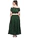 Wevez® Women's Plus Size Maxi Skirt Gypsy 25 Yard Long Flowy Solid Color Cotton Renaissance Skirt