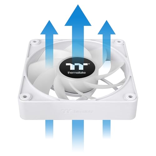 Image of Thermaltake CT120 EX ARGB Reverse PC Cooling Fan White (3-Fan Pack), Magnetic Connection, 5V Motherboard Sync, 16.8 Million Colors 9 Addressable LEDs, 120 mm Case /Radiator Fan, CL-F194-PL12SW-A