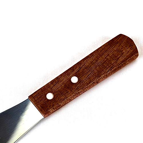 MOTZU 5 Pieces Wide Sandwich Spreader Butter Knife Knives, Cream Cheese Spreader, Stainless Steel Straight Edge Blades, Restaurant Condiment Knives, Kitchen Tools, Wood Handle