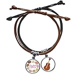 Package Quantity: 2 x bracelet (one black , one brown)