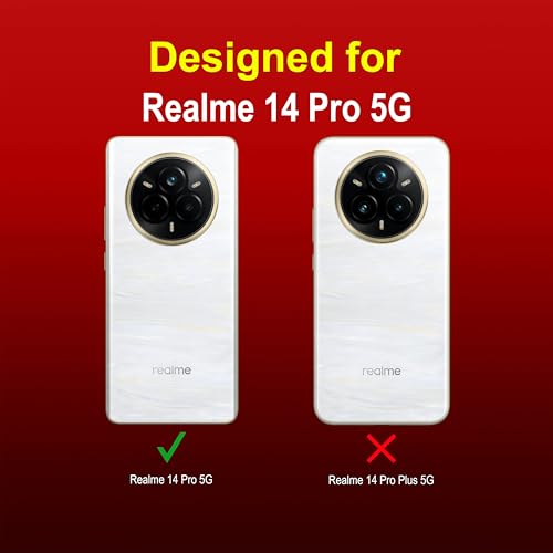 Image of amazon basics Back Case Cover for Realme 14 Pro 5G | Compatible for Realme 14 Pro 5G Back Case Cover | Liquid Silicon Magic Case with Camera Protection | Red