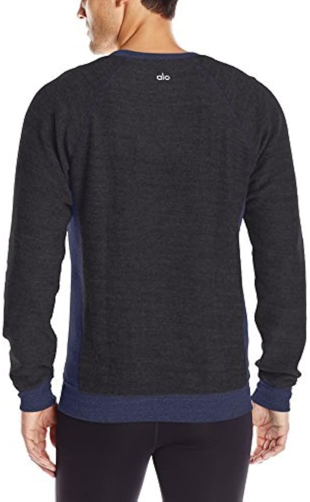 Amazon | Alo Yogaメンズリラックスクルーネックスウェットシャツ