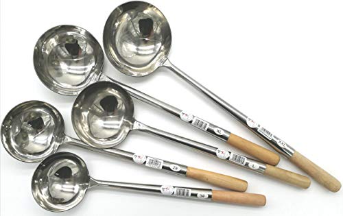 8 Oz Chinese Cooking Ladle *(Width: 4-1/2" X Length: 18") Size: Medium #TOP2