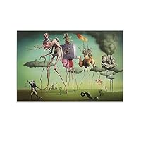 【額縁付き】 Salvador Dali ダリ A2ポスター ① Salvador Dali 額入りポスター - アンティーク、ビンテージの