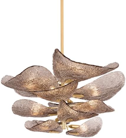 Corbett-Standard 515-35-VGL Cardiff - 12 Light Chandelier - 18 Inches Tall and 35 Inches Wide - Vintage Gold Leaf