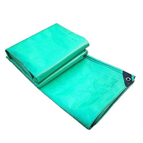 Lona impermeable de alta resistencia, toldo de lona de plástico grueso para triciclos, camiones, uso al aire libre, piscinas, garajes, plantación (4 x 6 m)