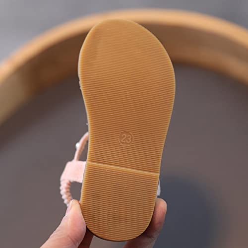 Little Girl Sandals Infant Single Girls Pearl Roman Baby Crystal Princess Kids Sandals Shoes Toddler Baby Shoes (Pink, 10 Little Kid)4