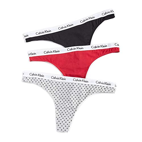 Image of Carousel Logo Cotton Thong Panty 3 Pack
