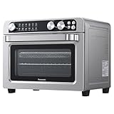 Panasonic FlashXpress Family Size Air Fryer Toaster Oven Combo, 11 Cooking Functions, 1800W PFAS-Free, Double Infrared Heating, Temperature Control Dial, Stainless Steel - NB-G211P