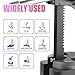 Manual Arbor Press - Heavy-duty Cast Iron Arbor Press Construction with 12