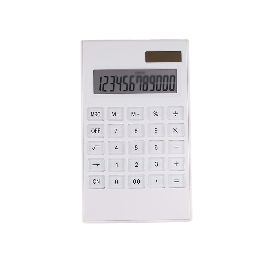 Calculatrice solaire 12 bits JFDBGU portable pour éviter les erreurs