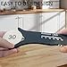 Diameter Measuring Tool - Radius Caliber Measurement Sliding Template, Portable for Home, Household, Office, and Industrial Use, Range Within 100 mm (Black1Pc)