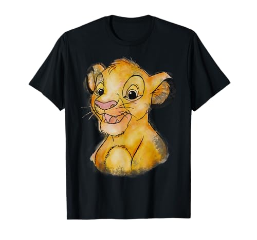 T-shirt Simba Roi Lion Disney en coton pour les fans de l'univers d'animation