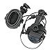 Hearangel Tactical Headset C5 PRO w/ARC Rail Adapter 2.0 Hearing Protection Sound Pickup U94 PTT Detachable Cable for Airsoft (Black)