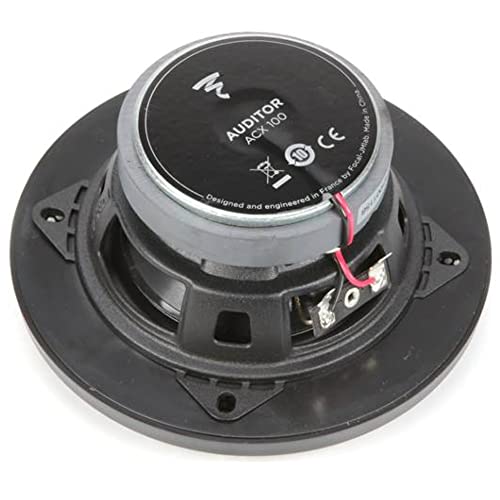 ZESTAW DO FOCAL AUDITOR ACX-100 ACX100 2 głośniki współosiowe 2-drożne 10 cm 100 mm 4" średnicy, 30 W RMS, maks. 60 W, 4 ohm, 88 db SPL, samochodowe, w parach + maskownice i 5 darmowych naklejek