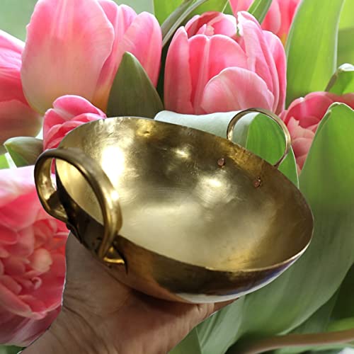 Heavens Tvcz Thai Wok Brass Pan 7.00 Inch Frying Dessert Cooking For Restaurant Cookware Utensils Woks Stir-Fry Suitable For Making Thai Desserts Lightweight Kitchen Dining Durable Great Heat Control #TOP6