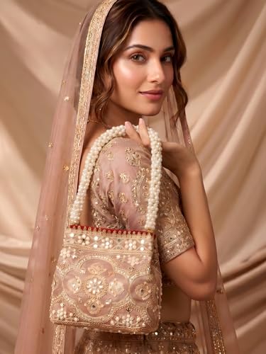 Image of Adiva Potli Handbags For Women | Potli Bags For Ladies For Wedding | Potli Bags For Women | Wedding Bags For Woman | Batwa Potlis Hand Bag | Designer Potli Bag For Ladies For Marriage