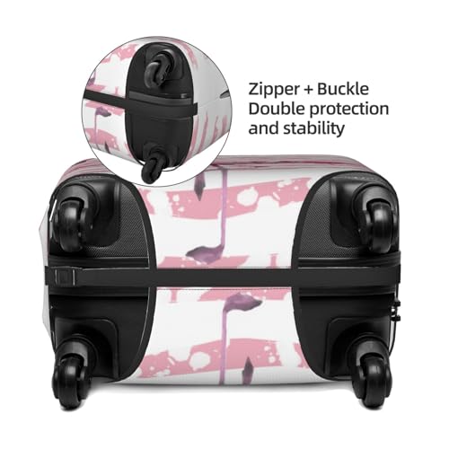 Flamingo Luggage Cover Washable Elasticated Luggage Covers for Suitcase TSA Approved Stylish Scratch Resistant Luggage Case Protector3