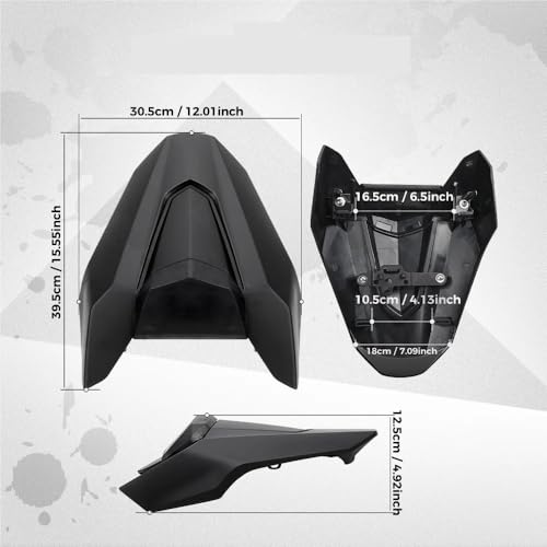 Carénage de selle CB650R rigide pour remplacer le siège passager moto
