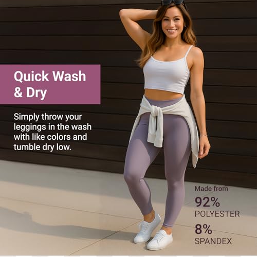 Image of SATINA High Waisted Leggings for Women - Comfortable and Stretchy in Versatile Sizes and Colors