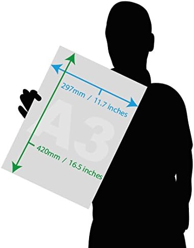 Artists Premium A3 Sketch pad, 25 Sheets (50 Pages) of 350gsm Smooth White Card, Charcoal,Grey,White - Image 5
