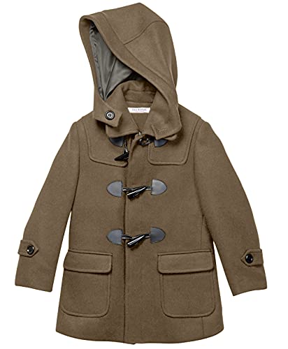 Image of Isaac Mizrahi Boy's 2-20 Solid Wool Toggle Coat with Removable Hood - Colors