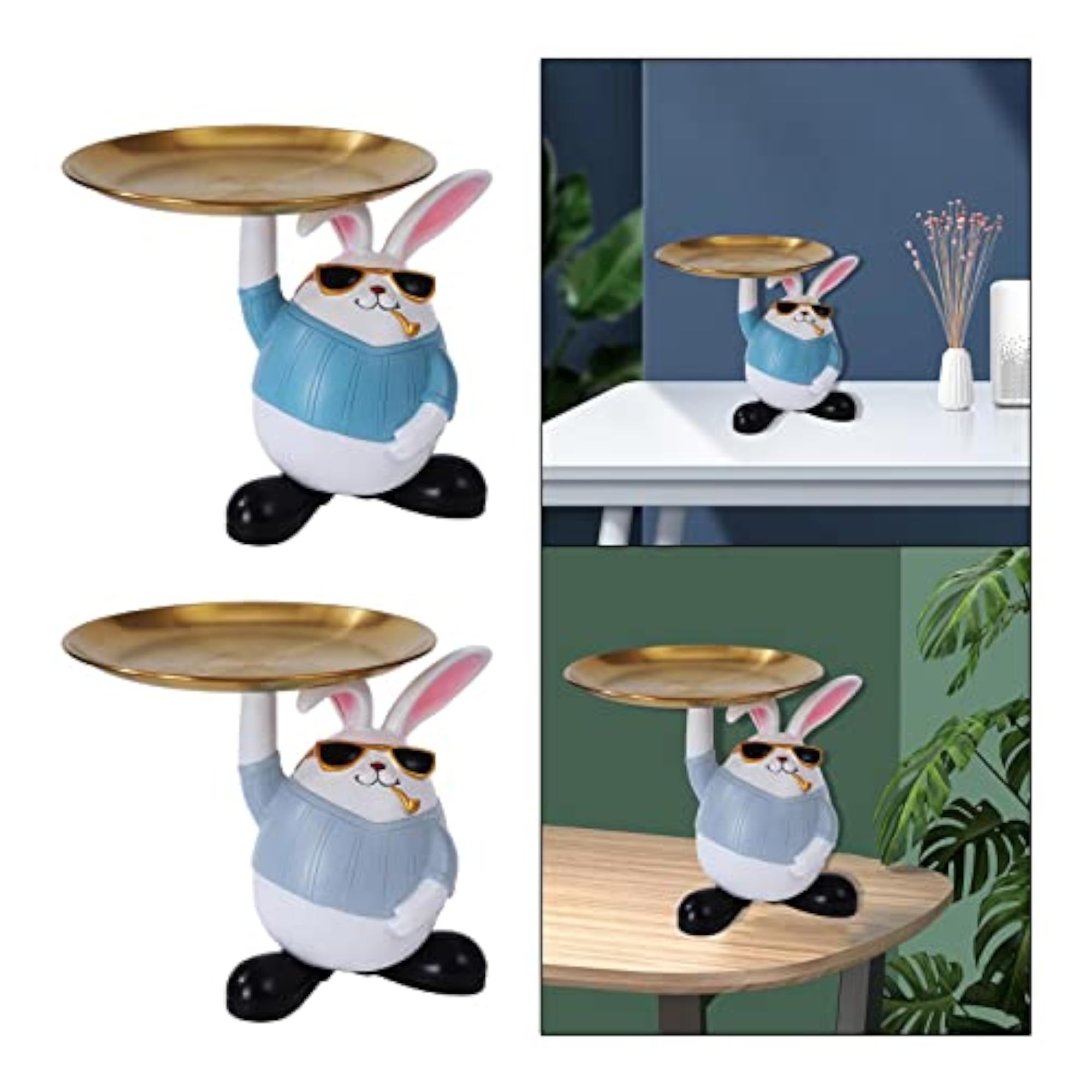 Creative Rabbit Storage Tray Jewelry Key Holder
