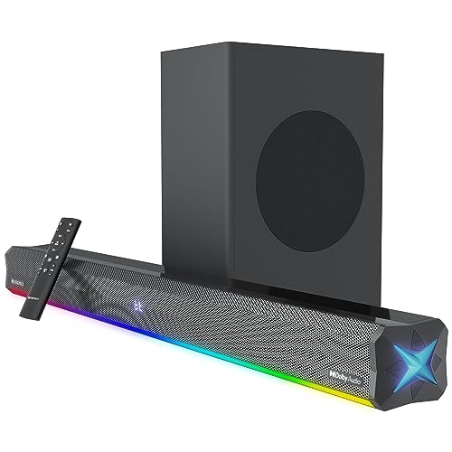 Image of ZEBRONICS Juke BAR 900 360 Watts Dolby Audio Soundbar with Wireless Subwoofer, Display, Bluetooth V5.3, HDMI (ARC), Optical in, USB, AUX, RGB LED Light, Wall Mount Bracket & Fasteners