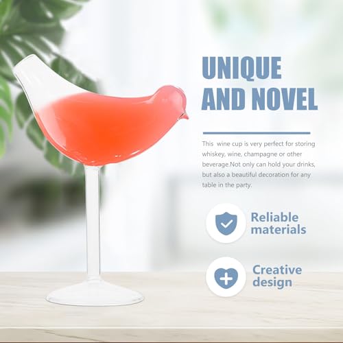 Verre à cocktail en forme d'oiseau : coffret de 4 verres élégants pour art de la table - 7