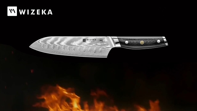 Amazon.com: WIZEKA Damascus Chef Knife Set: 3 PCS,Super Sharp