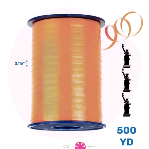 Morex Poly Crimped Curling Ribbon, 3/16-Inch By 500-Yard, Peach #TOP1