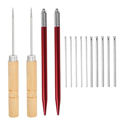 Folpus Outils D'enracinement de Cheveux de Poupée, Fournitures de Fabrication de Poupées, avec, Kit de Fabrication de Poupée D'enracinement de Cheveux de Pou, 5x0.6mm5x0.8mmAiguille