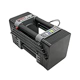 PowerBlock Elite EXP Manubrios Ajustables Etapa 1 – 2.3-23 kg, Vendidos Individualmente, Entrenamiento en Casa, Fuerza y Fitness